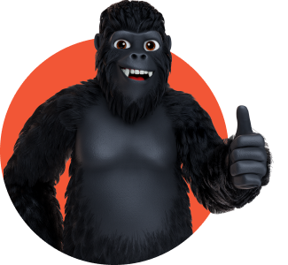 Mascote 3D da Gorillaz Studios