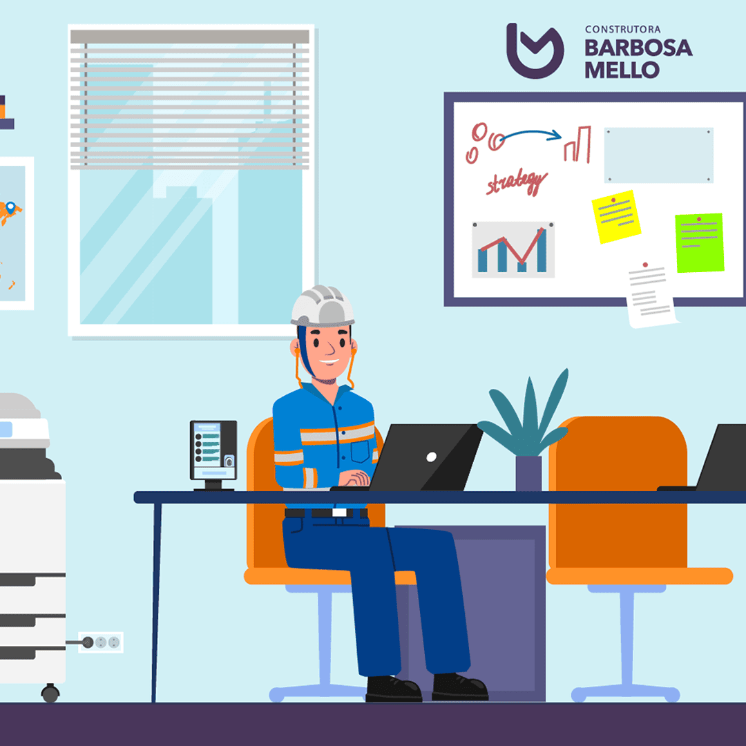 Ilustração 2D para empresas Desenvolvido para Construtora barbosa pela Gorillaz Studios