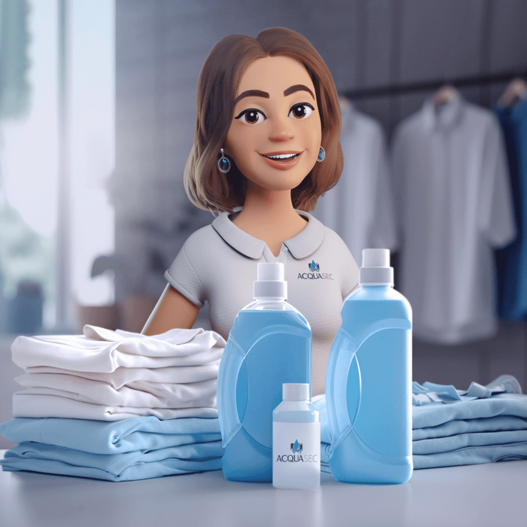 Mascote para empresa Desenvolvido para Lavanderia Acquasec pela Gorillaz Studios